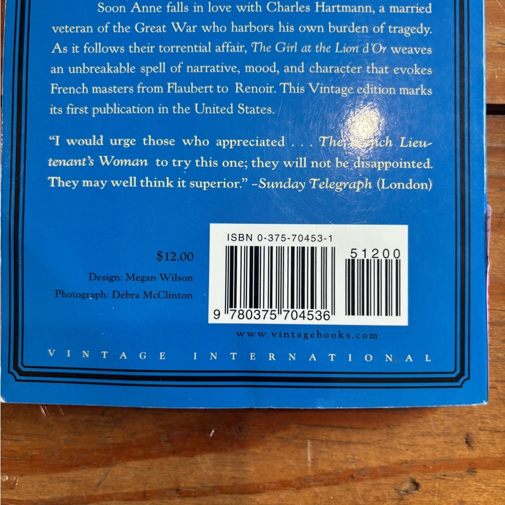 (48) THE GIRL AT THE LION D’OR BOOK - Picture 4 of 14